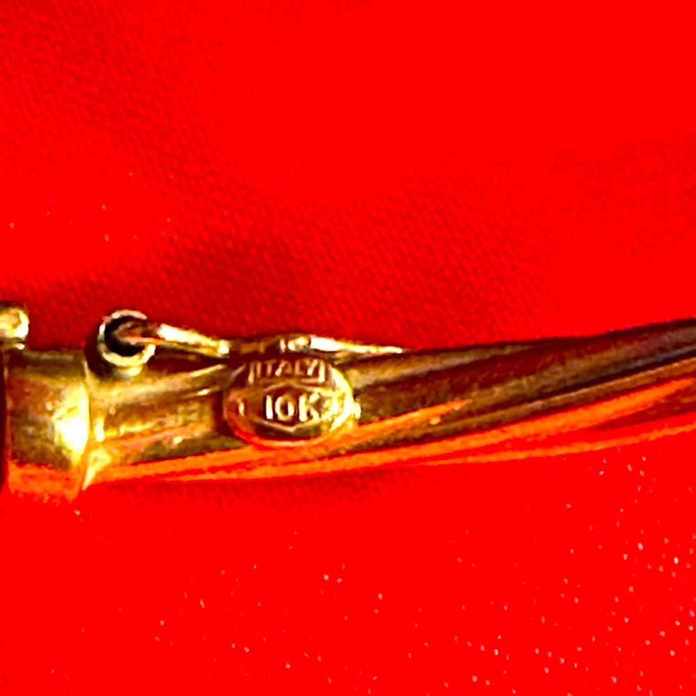 WOW POSHMARK - Authentic 10K Gold Italian Bangle Bracelet